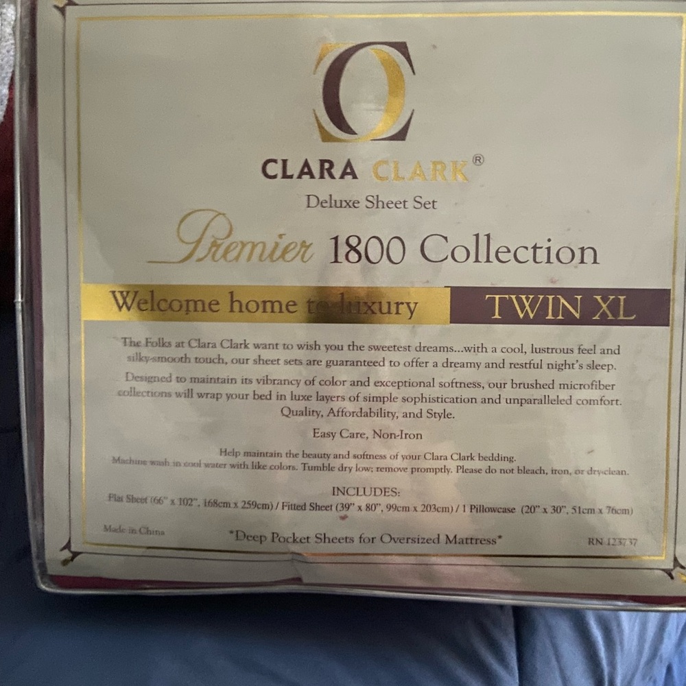 Clara Clark Premier 1800 Collection Sheet Set - Twin XL